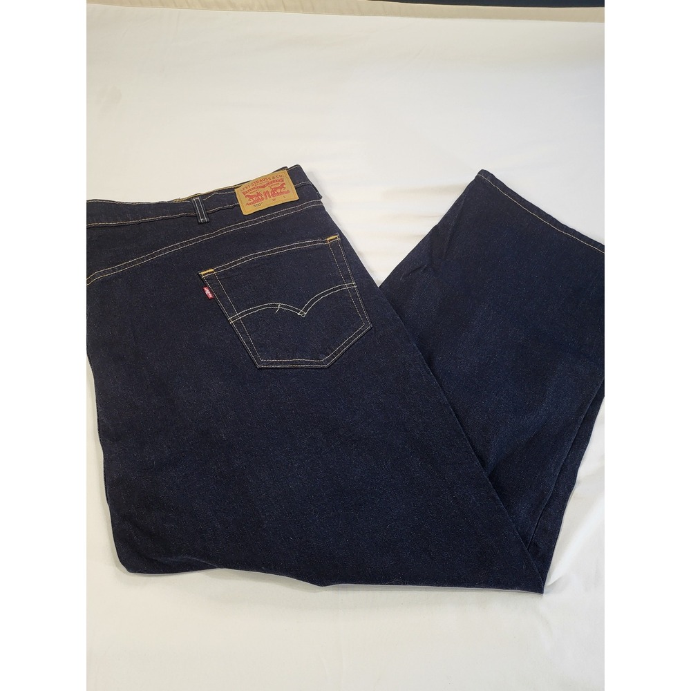 Levis 550 Relaxed Fit Jeans Mens 56x30 Dark Wash Indigo Denim Pants